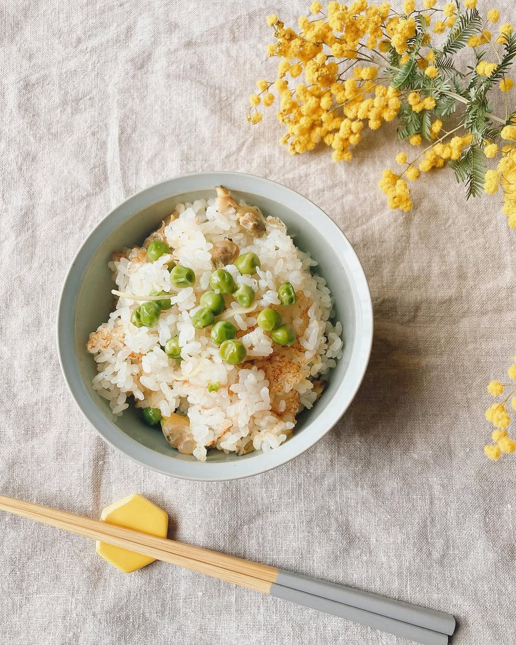 簡単!入れるだけ!出汁パックで作る あさりの豆ごはん