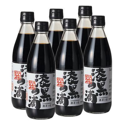 漆黒の滴(濃厚3倍つゆ) 360ml×6本セット(箱入)