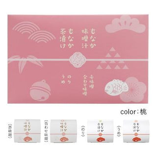 もなか味噌汁&茶漬け4個入り(桃)