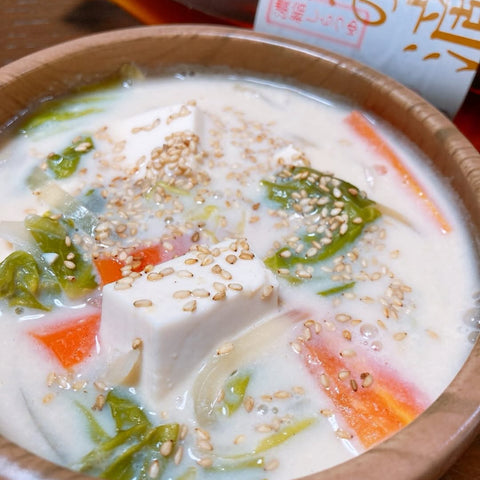 豆乳味噌スープ