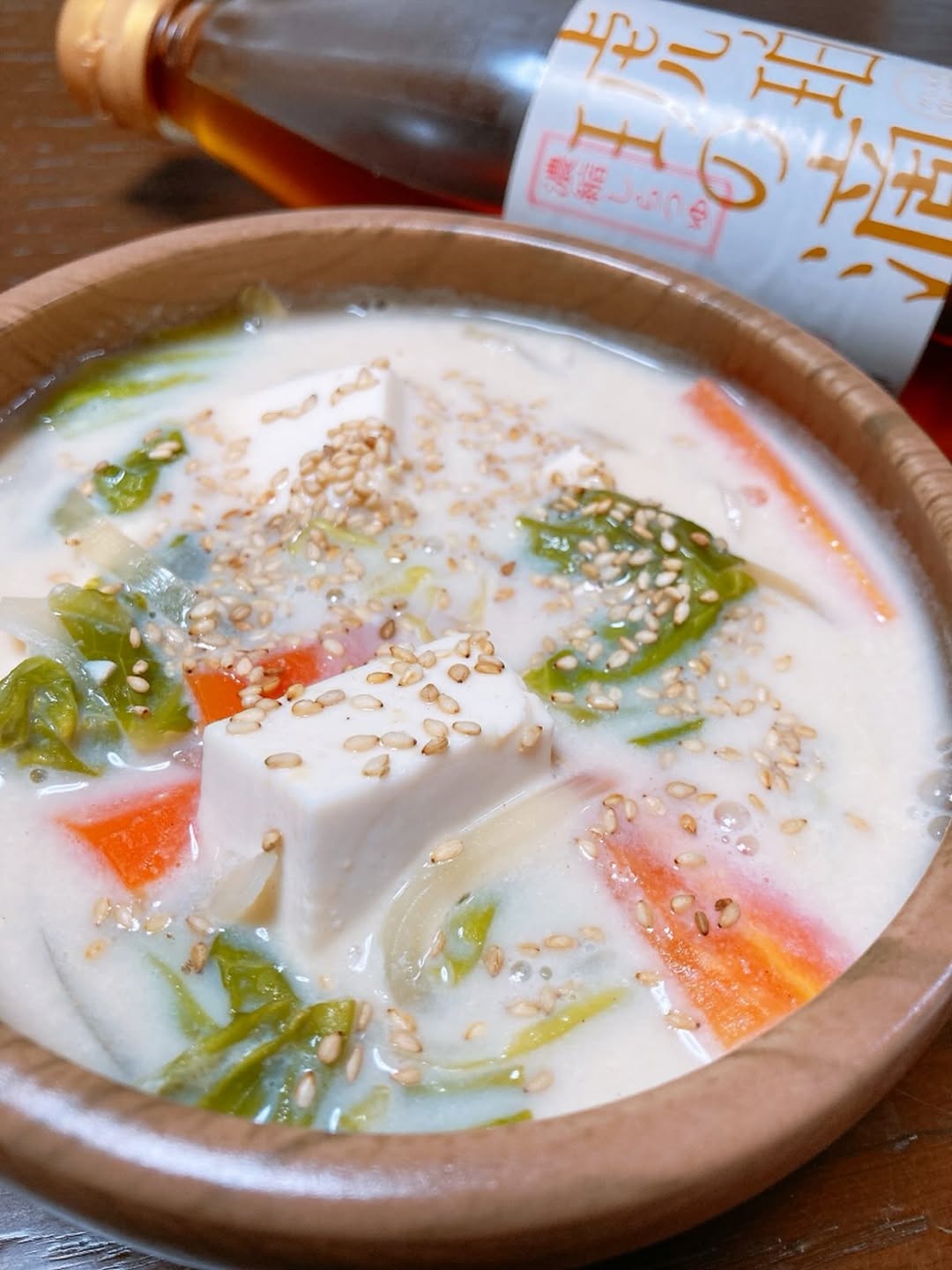 豆乳味噌スープ