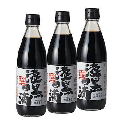 漆黒の滴（濃厚3倍つゆ） 360ml×3本セット（箱入）