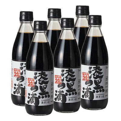 漆黒の滴（濃厚3倍つゆ） 360ml×6本セット（箱入）